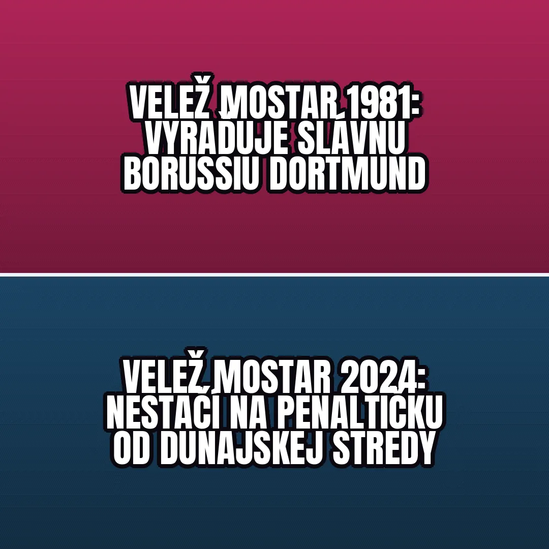 Porovnanie slávnej výhry Veležu v minulosti a dnešnej prehry s DAC kvôli penalte.